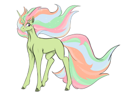 Size: 2732x2048 | Tagged: safe, artist:ask-y, oc, oc only, pony, unicorn, colored hooves, crack ship offspring, female, high res, horn, magical lesbian spawn, mare, offspring, parent:princess celestia, parent:tree hugger, simple background, smiling, transparent background, unicorn oc
