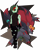 Size: 3270x4042 | Tagged: safe, artist:samsailz, oc, oc:cy, oc:sailz, undead, zombie, zombie pony, zoroark, anthro, clothes, lineless, mega stone, pants, pokémon, pokémon trainer, ripped pants, simple background, torn clothes, transparent background, wight, wight pony