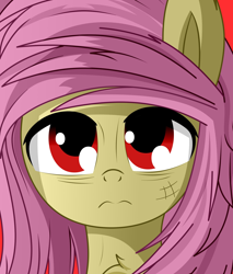 Size: 1596x1872 | Tagged: safe, fluttershy, bat pony, pegasus, pony, g4, bat ponified, flutterbat, race swap, solo