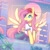 Size: 2480x2480 | Tagged: safe, artist:wavecipher, fluttershy, pegasus, pony, g4, 90s grunge fluttershy, backwards ballcap, baseball cap, cap, city, cityscape, clothes, cute, daaaaaaaaaaaw, eyebrows, eyebrows visible through hair, female, hat, high res, mare, open mouth, shirt, shyabetes, skirt, solo, spread wings, t-shirt, white pupils, wings
