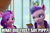 Size: 1206x804 | Tagged: safe, edit, edited screencap, screencap, pipp petals, queen haven, pegasus, pony, g5, my little pony: a new generation, spoiler:my little pony: a new generation, caption, cellphone, duo, female, image macro, mare, meme, mother and child, mother and daughter, mothers gonna mother, phone, smartphone, text, unamused