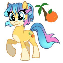 Size: 3072x3048 | Tagged: safe, artist:fotia-kouneli, oc, oc only, oc:orange spring, earth pony, pony, coat markings, earth pony oc, female, high res, raised hoof, simple background, socks (coat markings), solo, transparent background