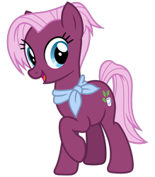 Size: 2800x3200 | Tagged: safe, artist:cheezedoodle96, jasmine leaf, earth pony, pony, common ground, discordant harmony, g4, .svg available, background pony, clothes, female, high res, looking at you, mare, neckerchief, raised hoof, scarf, simple background, solo, svg, transparent background, vector