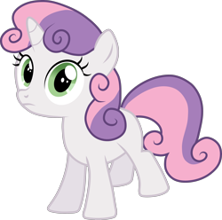 Size: 3000x2973 | Tagged: safe, artist:valadrem, sweetie belle, pony, unicorn, g4, season 1, stare master, .svg available, female, filly, foal, high res, simple background, solo, transparent background, vector