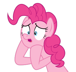 Size: 3153x3000 | Tagged: safe, artist:valadrem, pinkie pie, earth pony, pony, g4, season 6, the gift of the maud pie, .svg available, high res, simple background, solo, transparent background, vector