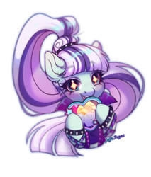 Size: 1700x2000 | Tagged: safe, artist:jeffapegas, coloratura, songbird serenade, earth pony, pony, g4, my little pony: the movie, alternate hairstyle, blushing, bracelet, collaboration, countess coloratura, cute, female, happy, jewelry, mare, open mouth, open smile, simple background, smiling, transparent background