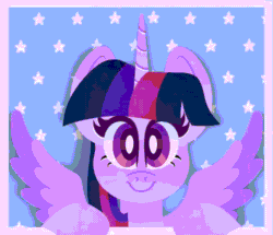 Size: 1086x932 | Tagged: safe, artist:squididdlee, twilight sparkle, alicorn, pony, g4, animated, blinking, bust, cute, female, looking at you, mare, portrait, solo, stars, twiabetes, twilight sparkle (alicorn)