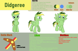 Size: 1280x840 | Tagged: safe, artist:didgereethebrony, oc, oc:didgeree, pegasus, pony, cutie mark, reference sheet, simple background, solo, transparent background