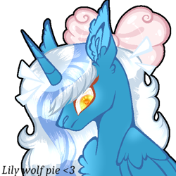 Size: 512x512 | Tagged: safe, artist:lilywolfpie, oc, oc:fleurbelle, alicorn, pony, female, mare, simple background, solo, transparent background