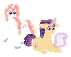 Size: 4946x4000 | Tagged: safe, artist:queenderpyturtle, oc, oc only, pony, unicorn, absurd resolution, lying down, magic, prone, scroll, simple background, transparent background