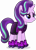 Size: 3156x4324 | Tagged: safe, artist:anime-equestria, starlight glimmer, pony, unicorn, g4, '90s, 2000s, alternate clothes, blue eyes, clothes, ear piercing, eyeshadow, female, full body, grin, high res, hooves, horn, lidded eyes, makeup, mare, multicolored mane, multicolored tail, piercing, roller skates, shadow, shorts, simple background, smiling, solo, standing, tail, three quarter view, transparent background, vector