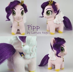 Size: 1070x1062 | Tagged: safe, artist:larsen toys, pipp petals, pegasus, pony, g5, my little pony: a new generation, chibi, female, irl, mare, photo, plushie, solo