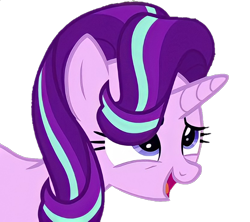 Size: 832x740 | Tagged: safe, edit, edited screencap, editor:coltman1925, screencap, starlight glimmer, pony, unicorn, g4, season 6, the crystalling, background removed, cute, female, glimmerbetes, horn, mare, multicolored mane, not a vector, open mouth, open smile, simple background, smiling, solo, transparent background