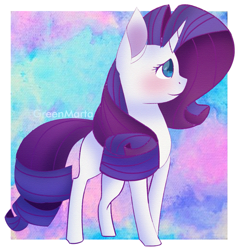 Size: 1583x1654 | Tagged: safe, artist:greenmarta, rarity, pony, unicorn, g4, female, solo