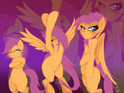 Size: 2048x1536 | Tagged: safe, artist:blackdeathhatter, scootaloo, pegasus, semi-anthro, g4, age progression, arm hooves, female, older, older scootaloo, solo, zoom layer