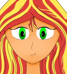 Size: 2450x2699 | Tagged: safe, artist:film77asq, sunset shimmer, equestria girls, g4, :t, bust, female, high res, solo