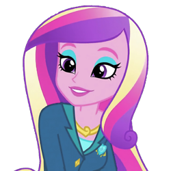 Size: 1565x1565 | Tagged: safe, edit, edited screencap, screencap, dean cadance, princess cadance, equestria girls, g4, my little pony equestria girls: friendship games, background removed, eyeshadow, female, makeup, not a vector, simple background, solo, transparent background