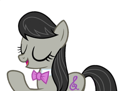 Size: 970x720 | Tagged: safe, edit, edited screencap, screencap, octavia melody, earth pony, pony, a horse shoe-in, g4, season 9, background removed, eyes closed, female, mare, not a vector, simple background, solo, transparent background