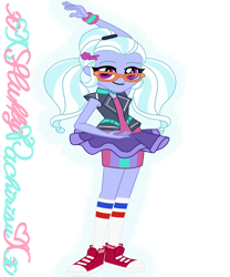 Size: 1024x1229 | Tagged: safe, artist:xxfluffypachirisuxx, sugarcoat, equestria girls, equestria girls specials, g4, my little pony equestria girls: dance magic, converse, shoes, simple background, solo, transparent background