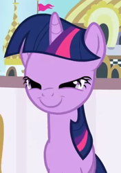 Size: 420x595 | Tagged: safe, screencap, twilight sparkle, pony, g4, sweet and elite, cropped, mid-blink screencap, solo