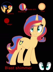 Size: 1128x1524 | Tagged: safe, artist:twinkledawn2011, flash sentry, sunset shimmer, oc, pony, g4, female, male, offspring, parent:flash sentry, parent:sunset shimmer, parents:flashimmer, ship:flashimmer, shipping, straight