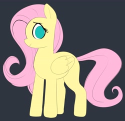Size: 4096x3962 | Tagged: safe, artist:_ton618_, fluttershy, pegasus, pony, g4, female, looking at you, mare, smiling, solo