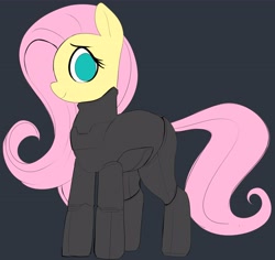 Size: 4096x3868 | Tagged: safe, alternate version, artist:_ton618_, fluttershy, pegasus, pony, g4, armor, crossover, female, halo (series), looking at you, mare, smiling, solo