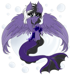 Size: 3331x3565 | Tagged: safe, artist:beamybutt, oc, oc only, pony, siren, ear fluff, eyelashes, high res, simple background, solo, transparent background, wings