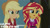 Size: 1280x720 | Tagged: safe, edit, edited screencap, editor:quoterific, screencap, applejack, sunset shimmer, equestria girls, g4, my little pony equestria girls: friendship games, applejack's hat, cowboy hat, duo, duo female, female, hat, open mouth