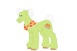 Size: 1280x854 | Tagged: safe, artist:itstechtock, granny smith, earth pony, pony, g4, full body, hooves, simple background, solo, standing, unshorn fetlocks, white background