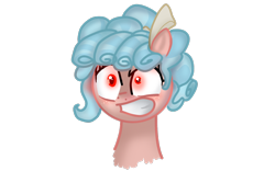 Size: 1920x1200 | Tagged: safe, artist:nitlynjane, cozy glow, pegasus, pony, g4, bow, bust, cozy glow is not amused, cozy glow's bow, cozy glow's true goal, crazy glow, curly mane, female, filly, foal, freckles, glowing, glowing eyes, gritted teeth, hair bow, insanity, pure concentrated unfiltered evil of the utmost potency, pure unfiltered evil, red eyes, simple background, solo, transparent background