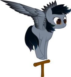 Size: 6302x6804 | Tagged: safe, artist:d30-nt00rg, oc, oc only, pegasus, pony, behaving like a bird, cute, female, pegasus oc, perch, simple background, solo, transparent background