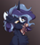 Size: 3303x3682 | Tagged: safe, artist:luxsimx, artist:witchtaunter, oc, oc only, oc:efflorescence, oc:witching hour, bat pony, pony, unicorn, blushing, female, freckles, grumpy, high res, male, mare, micro, mouth hold, stallion