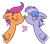 Size: 2267x1988 | Tagged: artist needed, source needed, safe, scootaloo, wind sprint, pegasus, pony, g4, blushing, cute, cutealoo, duo, duo female, female, filly, floppy ears, foal, folded wings, freckles, heart, high res, in love, kissing, lesbian, scootasprint, shipping, short hair, simple background, sprintabetes, transparent background, two toned mane, wings