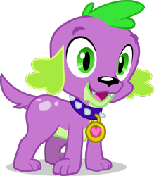 Size: 2467x2820 | Tagged: safe, artist:dustinwatsongkx, spike, spike the regular dog, dog, equestria girls, g4, my little pony equestria girls: better together, reboxing with spike!, cute, high res, simple background, solo, spikabetes, transparent background, vector