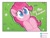 Size: 1423x1069 | Tagged: safe, artist:mar0x8, pinkie pie, earth pony, pony, g4, big eyes, cute, diapinkes, female, flower, grass, lying down, mare, on back, outline, smiling, solo, white outline
