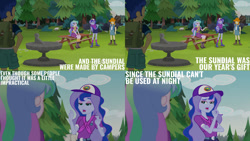 Size: 1280x720 | Tagged: safe, edit, edited screencap, editor:quoterific, screencap, flash sentry, princess celestia, princess luna, principal celestia, valhallen, vice principal luna, equestria girls, g4, my little pony equestria girls: legend of everfree, camp everfree outfits, clothes, eyes closed, female, male, open mouth, shoes