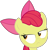 Size: 876x912 | Tagged: safe, apple bloom, earth pony, pony, g4, bags under eyes, female, filly, foal, frown, simple background, solo, transparent background, vector