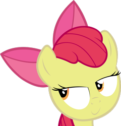 Size: 876x912 | Tagged: safe, apple bloom, earth pony, pony, g4, female, filly, foal, simple background, smiling, solo, transparent background, vector