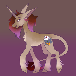 Size: 2700x2700 | Tagged: safe, artist:horseytown, oc, oc only, pony, unicorn, high res, solo