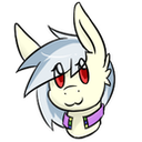 Size: 128x128 | Tagged: safe, oc, oc only, oc:sølvfor, pegasus, pony, bust, cute, gift art, simple background, smiling, solo, sticker, transparent background