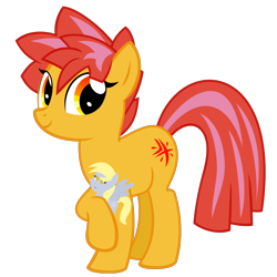 Size: 1500x1500 | Tagged: safe, artist:the smiling pony, derpy hooves, oc, oc only, oc:ciaran, earth pony, pony, 2022 community collab, derpibooru community collaboration, g4, .svg available, earth pony oc, female, looking at you, mare, plushie, simple background, smiling, solo, svg, three quarter view, transparent background, vector