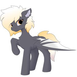 Size: 1200x1200 | Tagged: safe, artist:verlista, oc, oc only, oc:lily shein, bat pony, pony, 2022 community collab, derpibooru community collaboration, ear fluff, simple background, solo, teenager, transparent background, wings