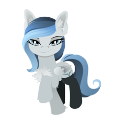 Size: 1506x1640 | Tagged: safe, artist:andaluce, oc, oc only, oc:haze northfleet, pegasus, pony, 2022 community collab, derpibooru community collaboration, chest fluff, clothes, ear fluff, simple background, socks, solo, transparent background