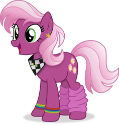 Size: 4727x4976 | Tagged: safe, artist:anime-equestria, cheerilee, earth pony, pony, g4, 80s, 80s cheerilee, alternate hairstyle, bracelet, clothes, ear piercing, female, happy, jewelry, leg warmers, mare, piercing, scarf, simple background, solo, transparent background, vector