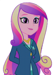 Size: 464x628 | Tagged: safe, edit, edited screencap, screencap, dean cadance, princess cadance, equestria girls, g4, my little pony equestria girls: friendship games, background removed, female, hands behind back, not a vector, simple background, solo, transparent background