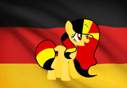 Size: 2937x2041 | Tagged: safe, artist:jxst-bleo, oc, pony, unicorn, germany, high res, nation ponies, ponified, solo