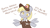 Size: 650x360 | Tagged: safe, artist:higgly-chan, derpy hooves, ditzy doo, pegasus, pony, clothes, cute, derpabetes, dialogue, joke, looking at you, mailmare, no pupils, pun, simple background, smiling, solo, spread wings, uniform, white background, wings