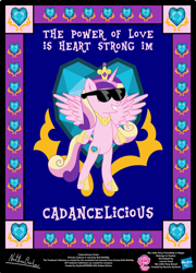 Size: 758x1054 | Tagged: safe, artist:strykarispeeder, part of a set, princess cadance, alicorn, pony, g4, bipedal, cadancelicious, female, hoof shoes, mare, solo, sunglasses, twilightlicious