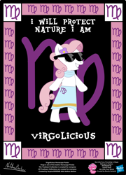 Size: 758x1053 | Tagged: safe, artist:strykarispeeder, part of a set, virgo (g4), earth pony, pony, g4, bipedal, clothes, female, mare, ponyscopes, solo, sunglasses, twilightlicious, virgo, virgolicious